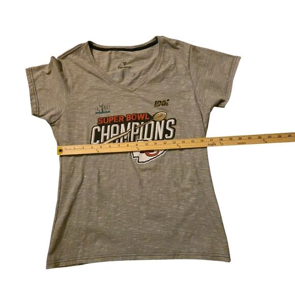 Kansas City Chiefs Fanatics Vneck Medium Super Bowl LIV Champions Shirt - Picture 5 of 5